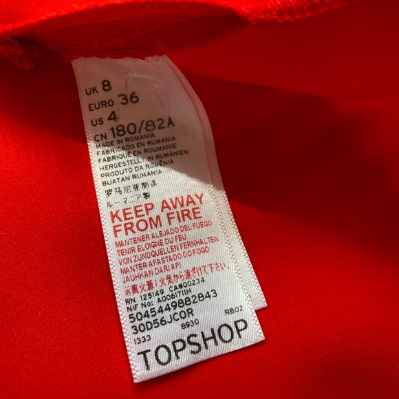 TOP SHOP Fit & Flare Dress - Asymmetrical Front - Picture 9 of 11